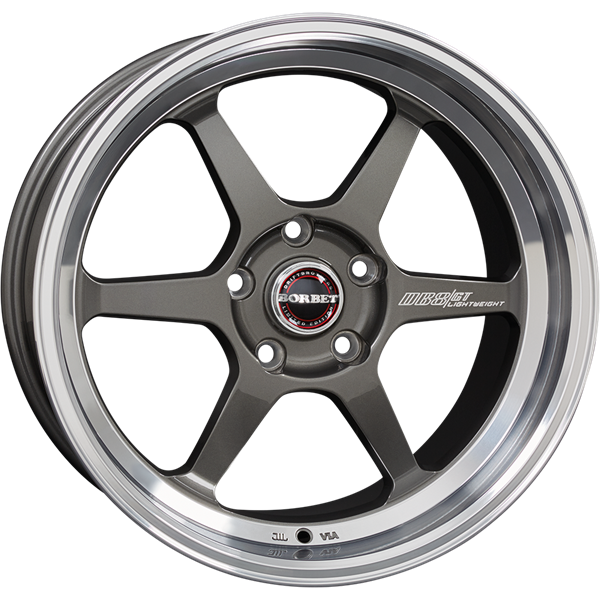 Borbet DB8GT graphite rim polished 8,50x18 5x120,00 ET20,00