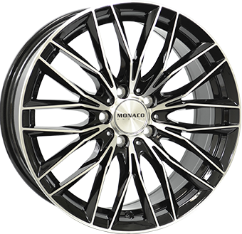 MONACO WHEELS Grand Prix 2 Black Polished 8,00x18 5x112,00 ET35,00