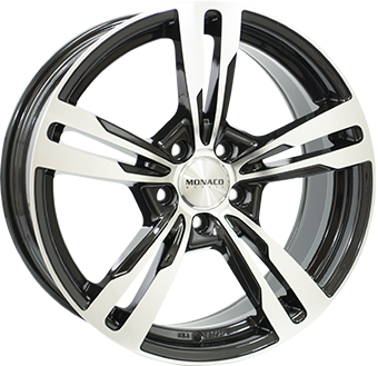 MONACO WHEELS Grand Prix 4 Black Polished 8,00x18 5x120,00 ET35,00