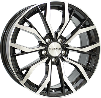 MONACO WHEELS Grand Prix 5 Black Polished 8,00x18 5x112,00 ET43,00