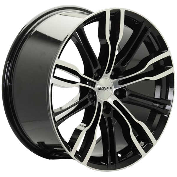 MONACO WHEELS Grand Prix 8 Black Polished 8,00x19 5x120,00 ET20,00