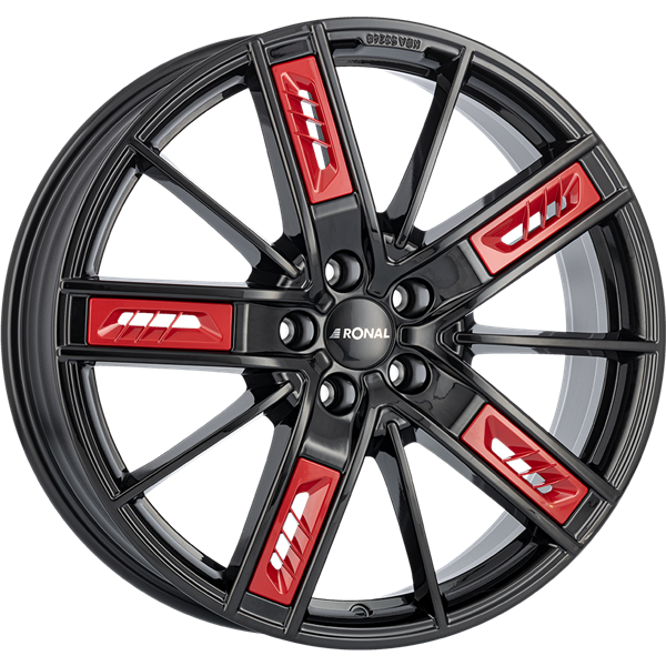 Ronal R67 Jetblack Red 8,50x20 5x112,00 ET30,00